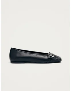 Cendana Leather Ballet Flats