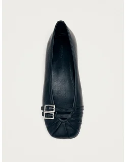Cendana Leather Ballet Flats