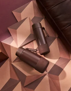 Ceramic Reusable 595ml Triple Wall Bottle Chocolate
