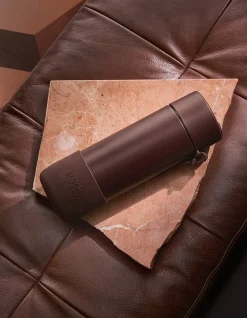 Ceramic Reusable 595ml Triple Wall Bottle Chocolate