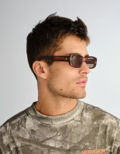 CERES CHOCOLATE HAZE RECTANGLE SUNGLASSES