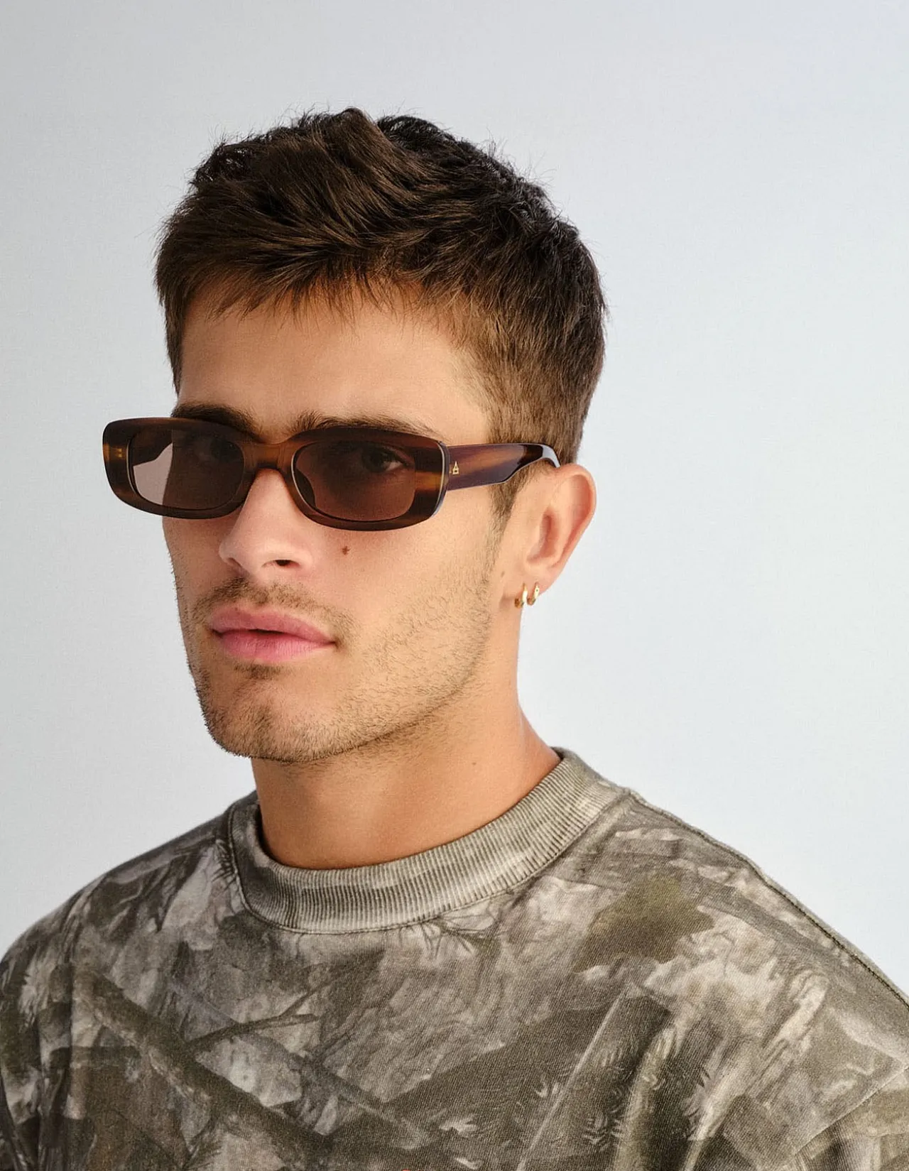 CERES CHOCOLATE HAZE RECTANGLE SUNGLASSES