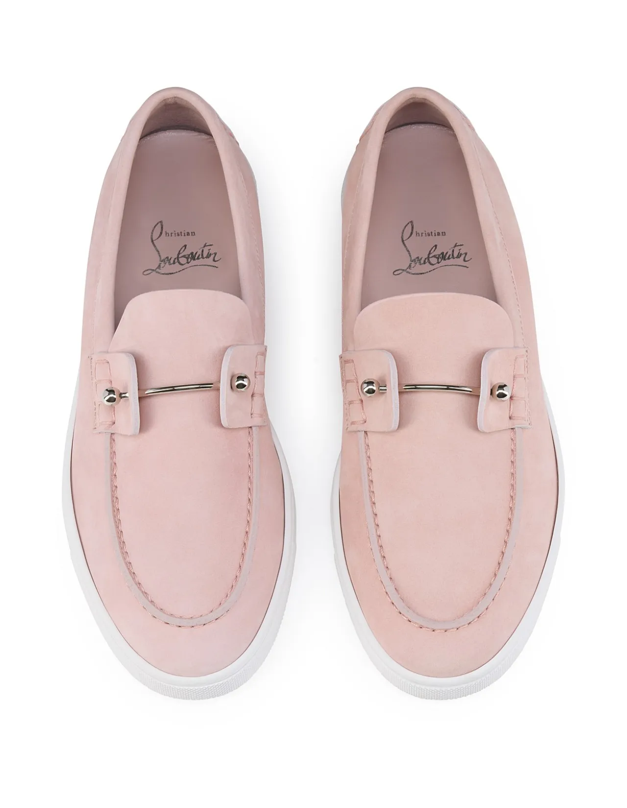 CHAMBELIBOAT DONNA FLAT CALF NUBUCK RETOURNE DS VINTAGE ROSE