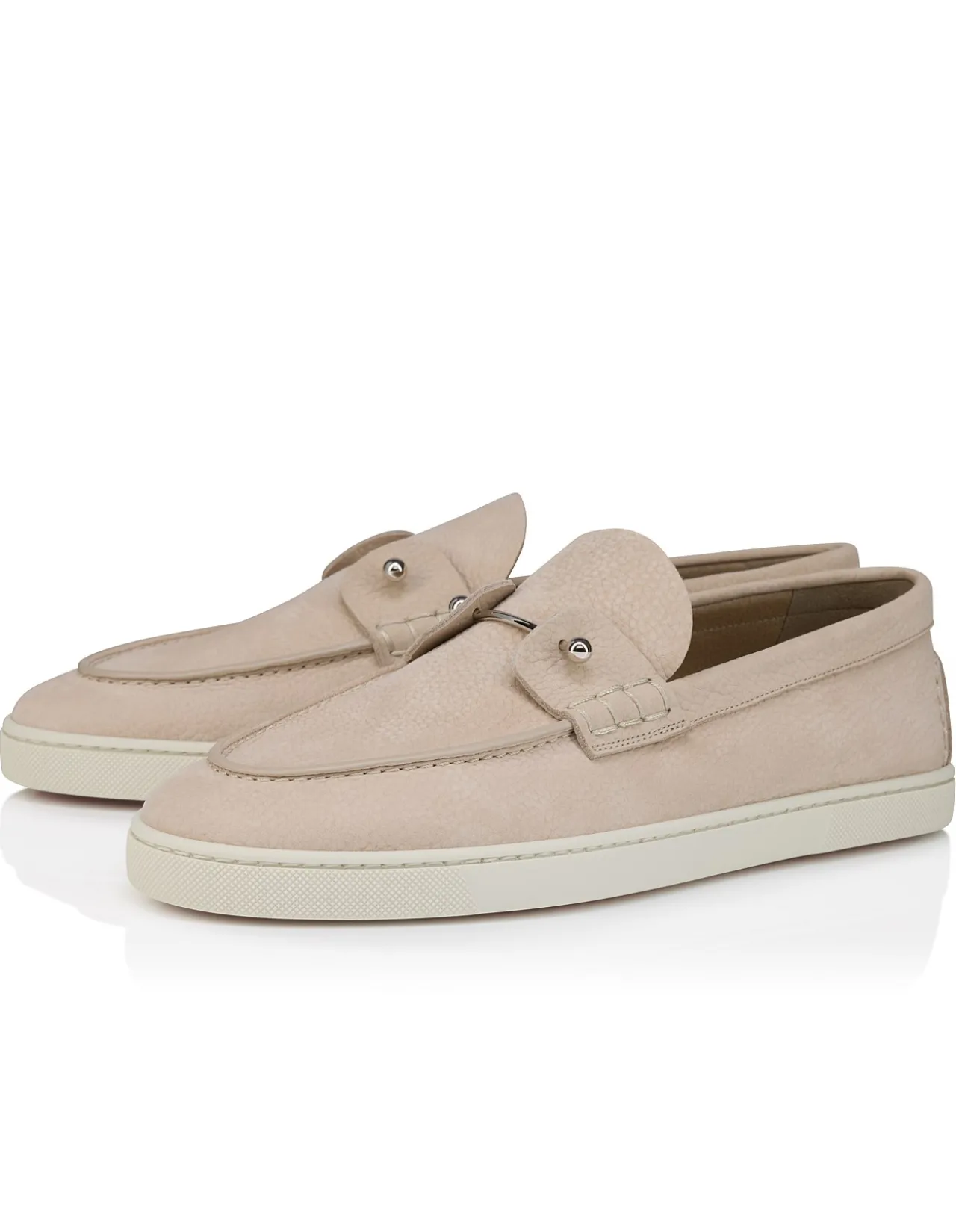CHAMBELIBOAT FLAT NUBUCK GRAINE DS BEIGE