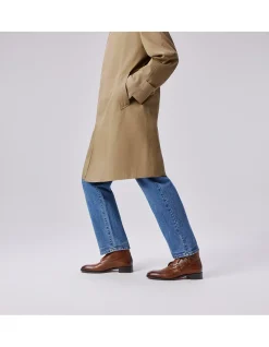 CHAMBELIMONK BOOT FLAT CALF PATINE HAVANE