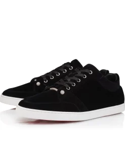 CHAMBELISNEAK PIN STRASS FLAT VELVET DS BLACK
