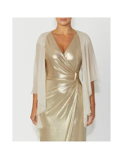 CHAMPAGNE SILK SHRUG
