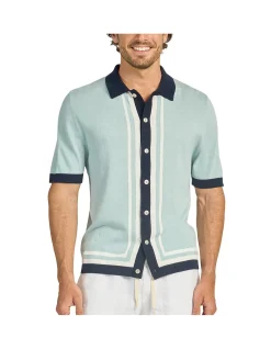 Charlie Stripe Knit Polo