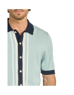 Charlie Stripe Knit Polo