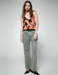 Chloe Baggy Mid Rise Wide Leg Jeans