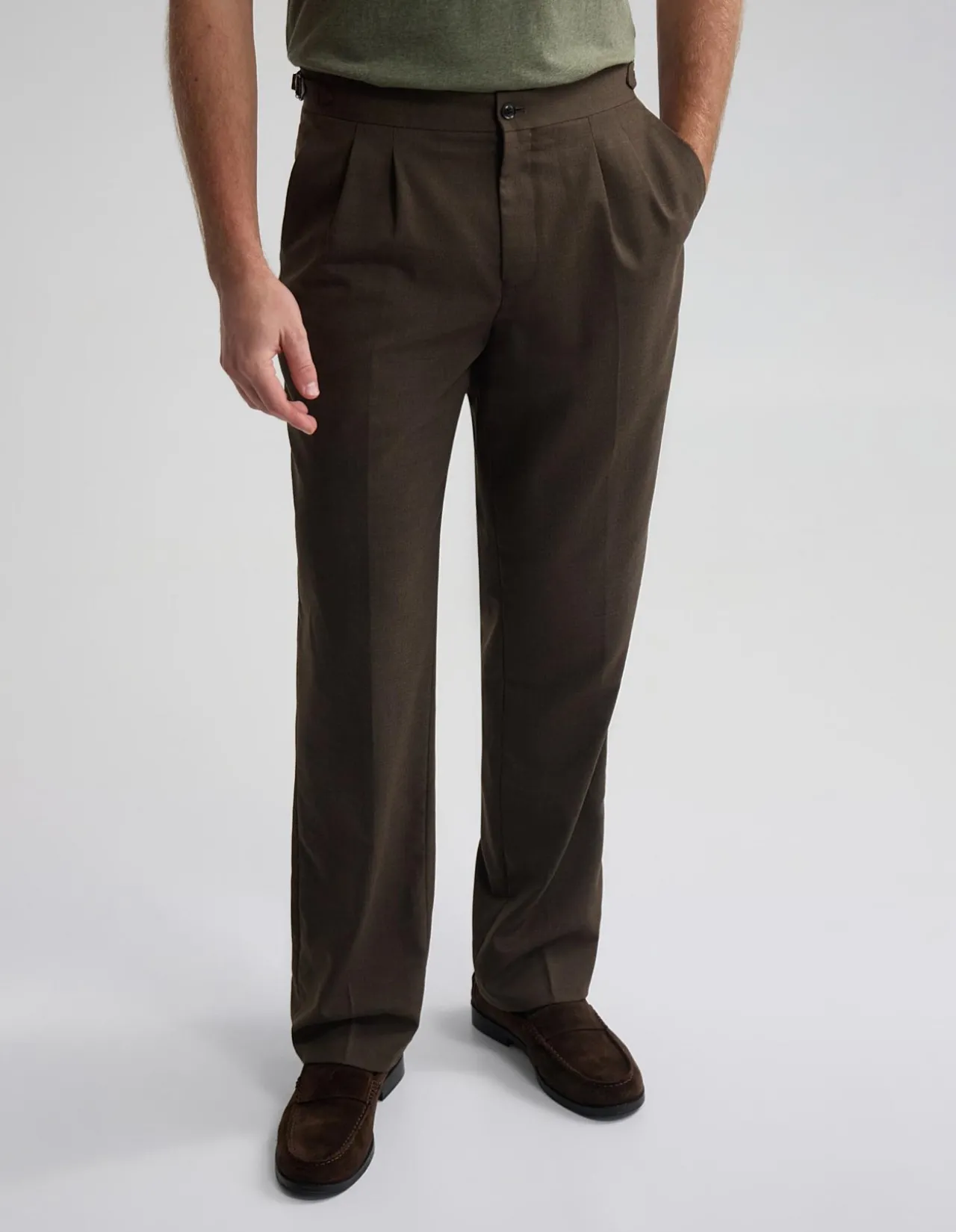 CHRISTOPHER WOOL SUIT TROUSERS