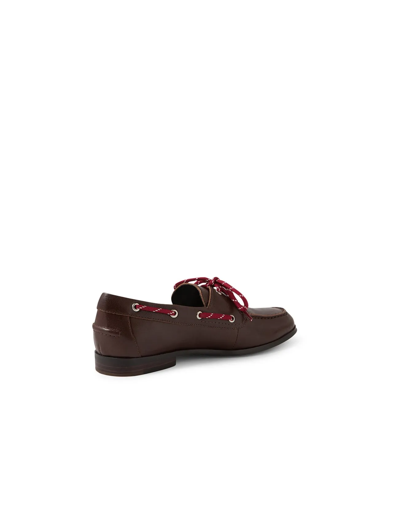 Cimare Contrast Lace Leather Boat Loafers