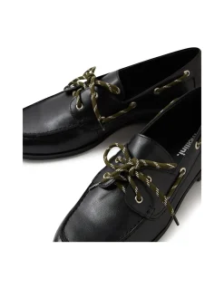 Cimare Lace Detail Leather Loafers