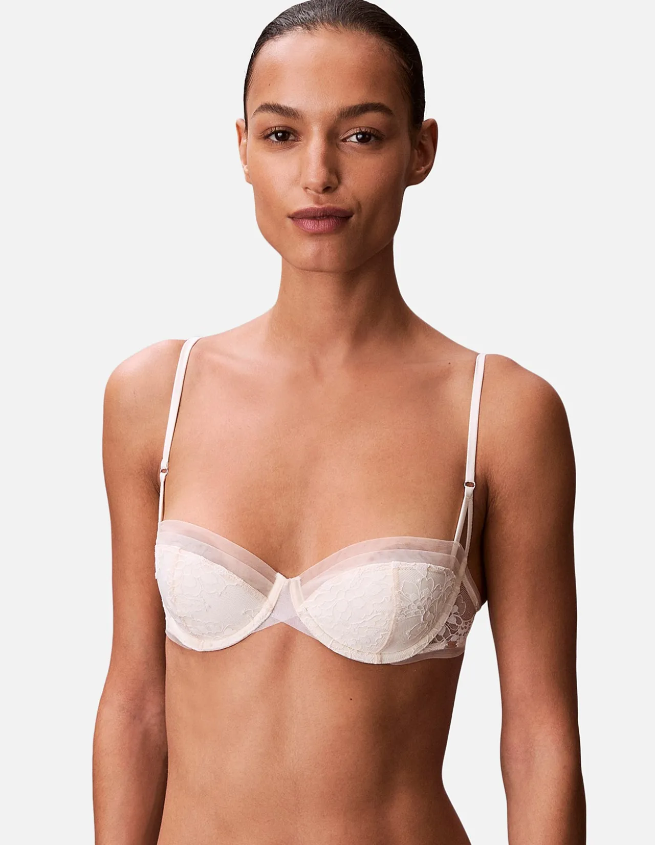 CK BLACK BRIDAL LIGHTLY LINED BALCONETTE
