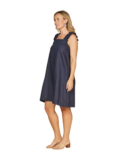 Claire Short Linen Dress