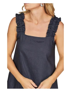 Claire Short Linen Dress