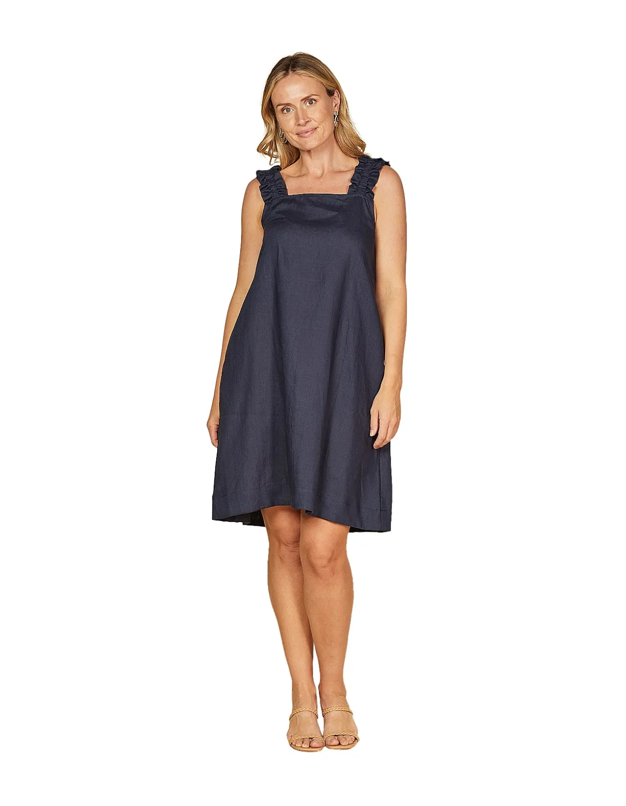 Claire Short Linen Dress