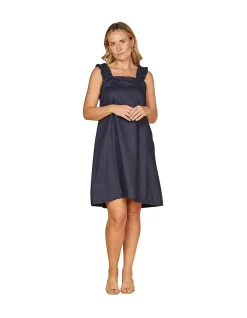 Claire Short Linen Dress