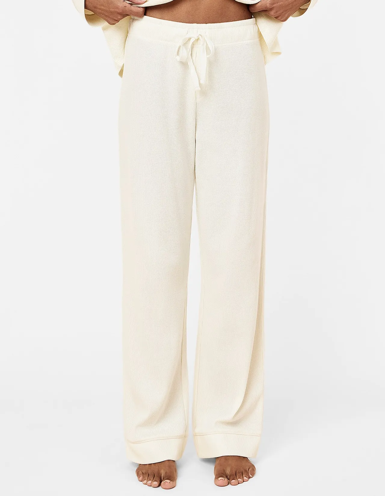 Claire Soft Cotton Waffle Full Length PJ Set