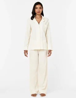 Claire Soft Cotton Waffle Full Length PJ Set