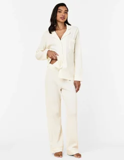 Claire Soft Cotton Waffle Full Length PJ Set
