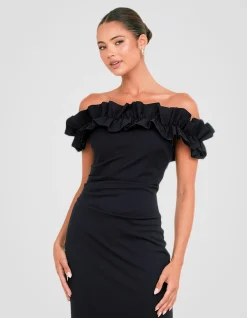 CLARA OFF SHOULDER MIDI DRESS
