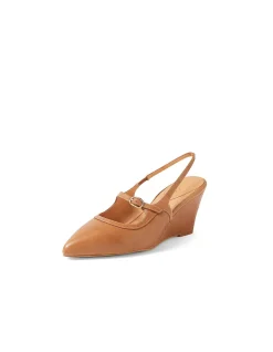 Clarabel Buckled Slingback Wedge Heels