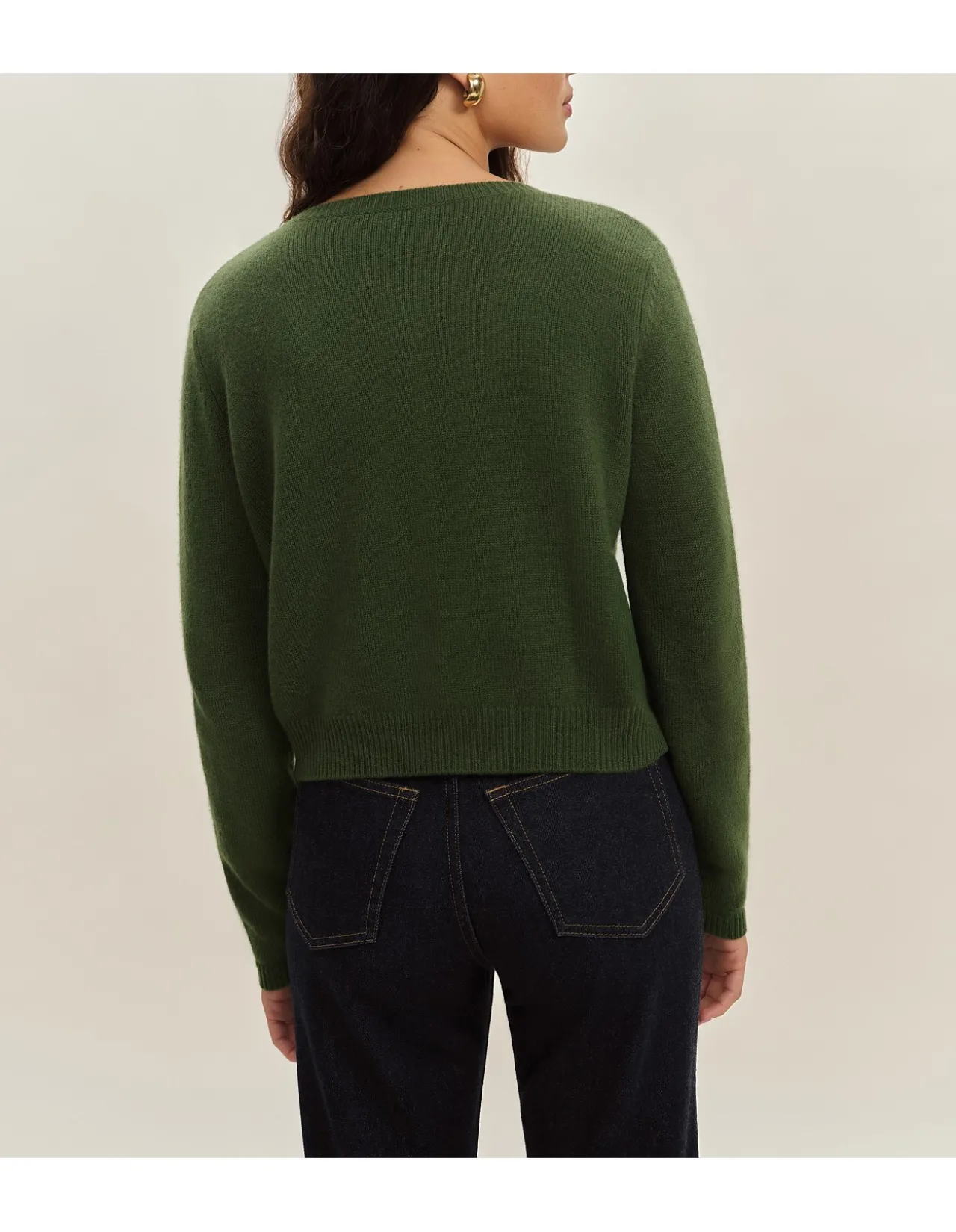 CLARA CASHMERE CREW CARDIGAN