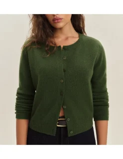 CLARA CASHMERE CREW CARDIGAN