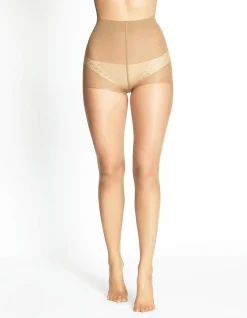 Class Control Brief Sheer Pantyhose 12D