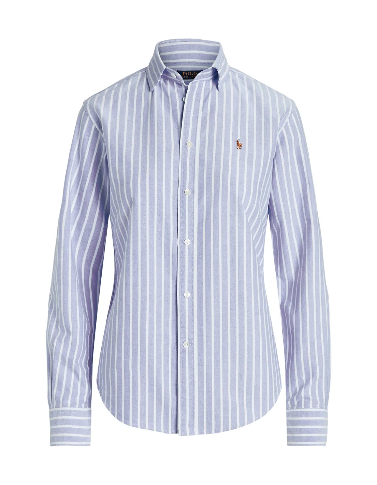Classic Fit Striped Oxford Shirt Blue/White