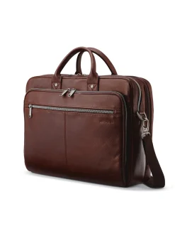 CLASSIC LEATHER TOPLOADER 30CM MAHOGANY