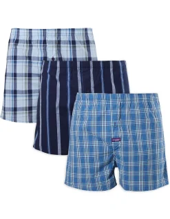 CLASSIC MIXED CHECKS YARN DYED COTTON BLEND BOXER