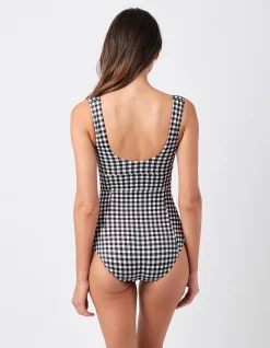 Classic Square Neck One Piece Swimsuit