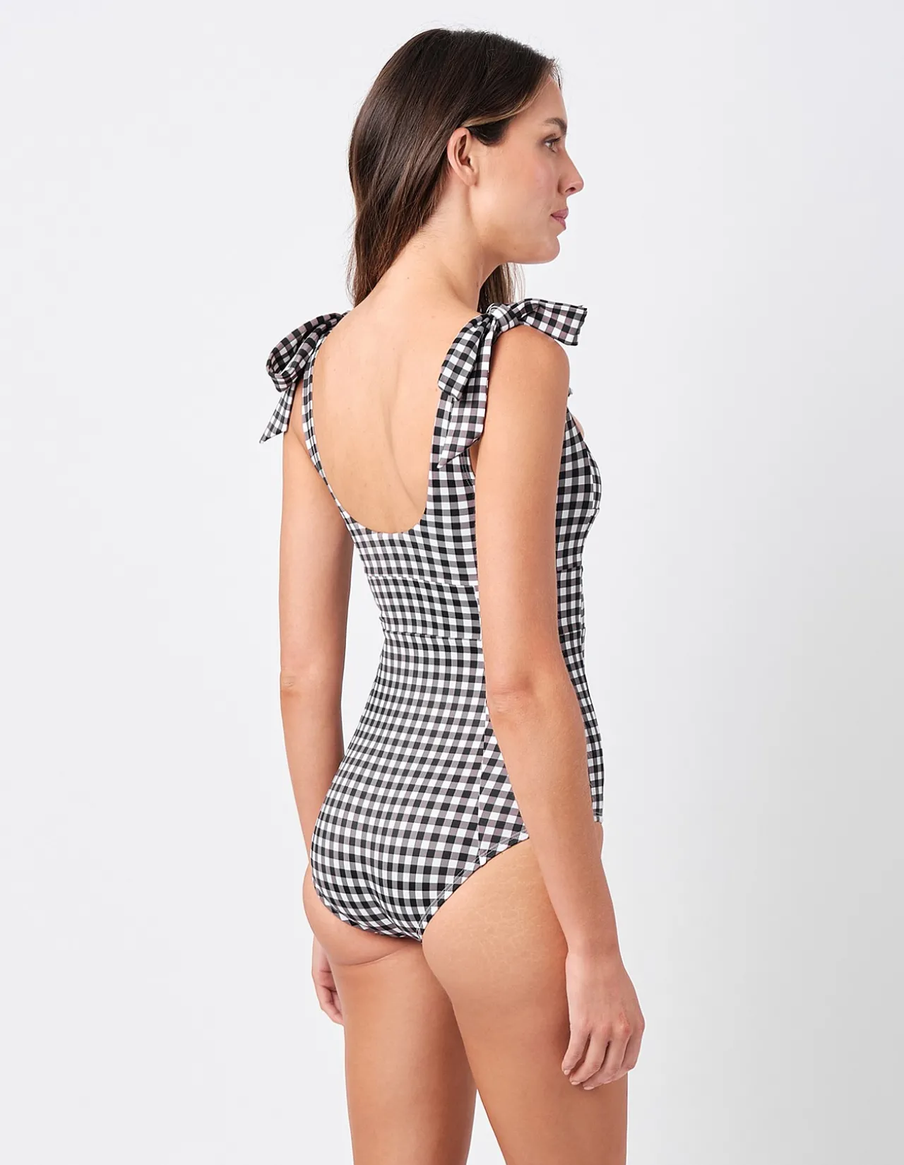 Classic Square Neck One Piece Swimsuit