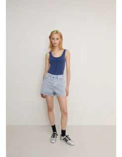 CLASSIC WOOL BODYSUIT - DENIM