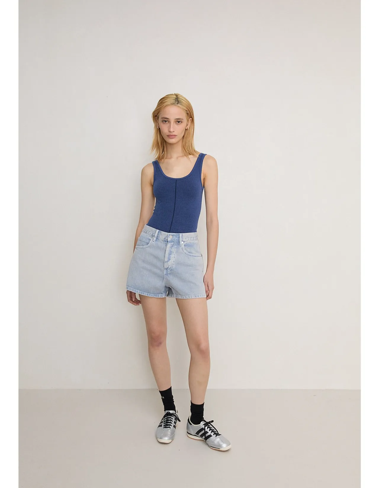 CLASSIC WOOL BODYSUIT - DENIM