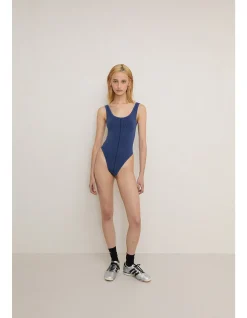 CLASSIC WOOL BODYSUIT - DENIM