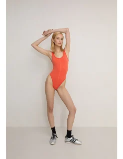 CLASSIC WOOL BODYSUIT - PAPAYA