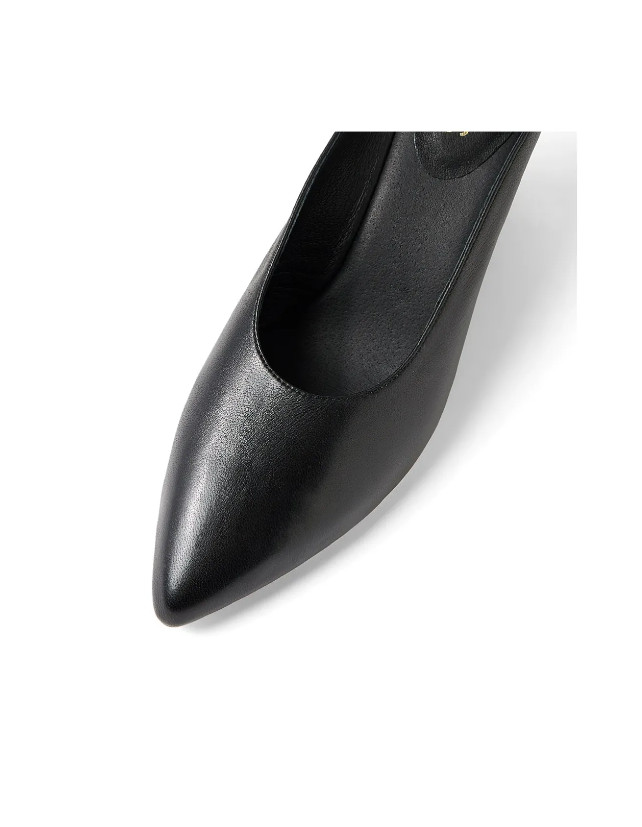 Claudette Pointed Toe Leather Wedge Mules
