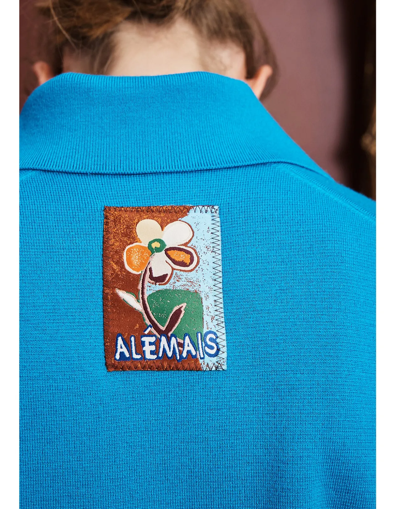 CLAUDIA AZURE KNIT POLO