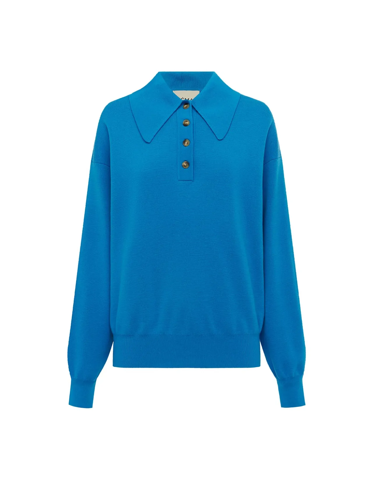 CLAUDIA AZURE KNIT POLO