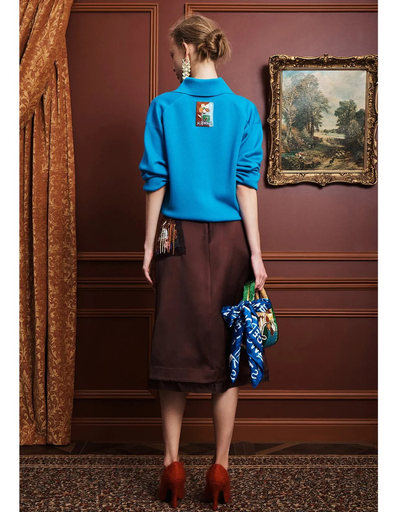 CLAUDIA AZURE KNIT POLO