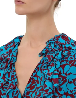 CLEMATIS SS SIDE TIE BLOUSE