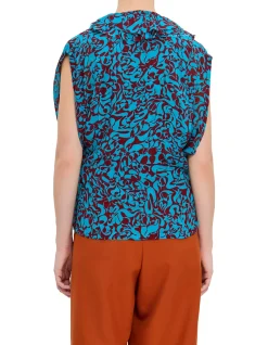 CLEMATIS SS SIDE TIE BLOUSE