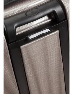 C-Lite Expandable Suitcase 55cm Pearl/Fuchsia