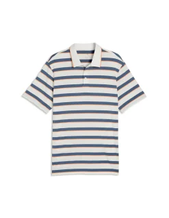 Cloudspun Stripe Moisture Wicking Golf Polo