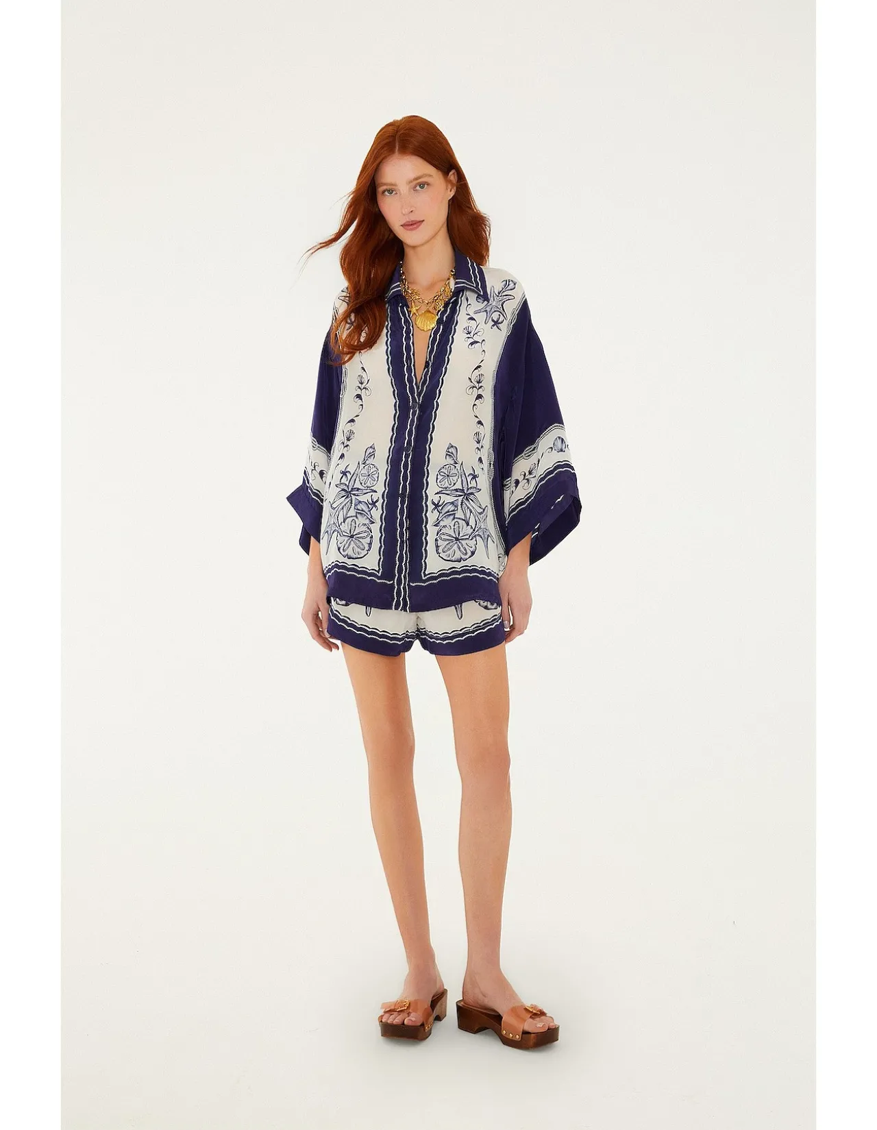 COAST SCARF OFF-WHITE SHIRT