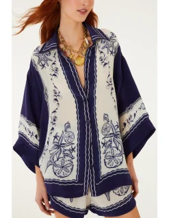 COAST SCARF OFF-WHITE SHIRT
