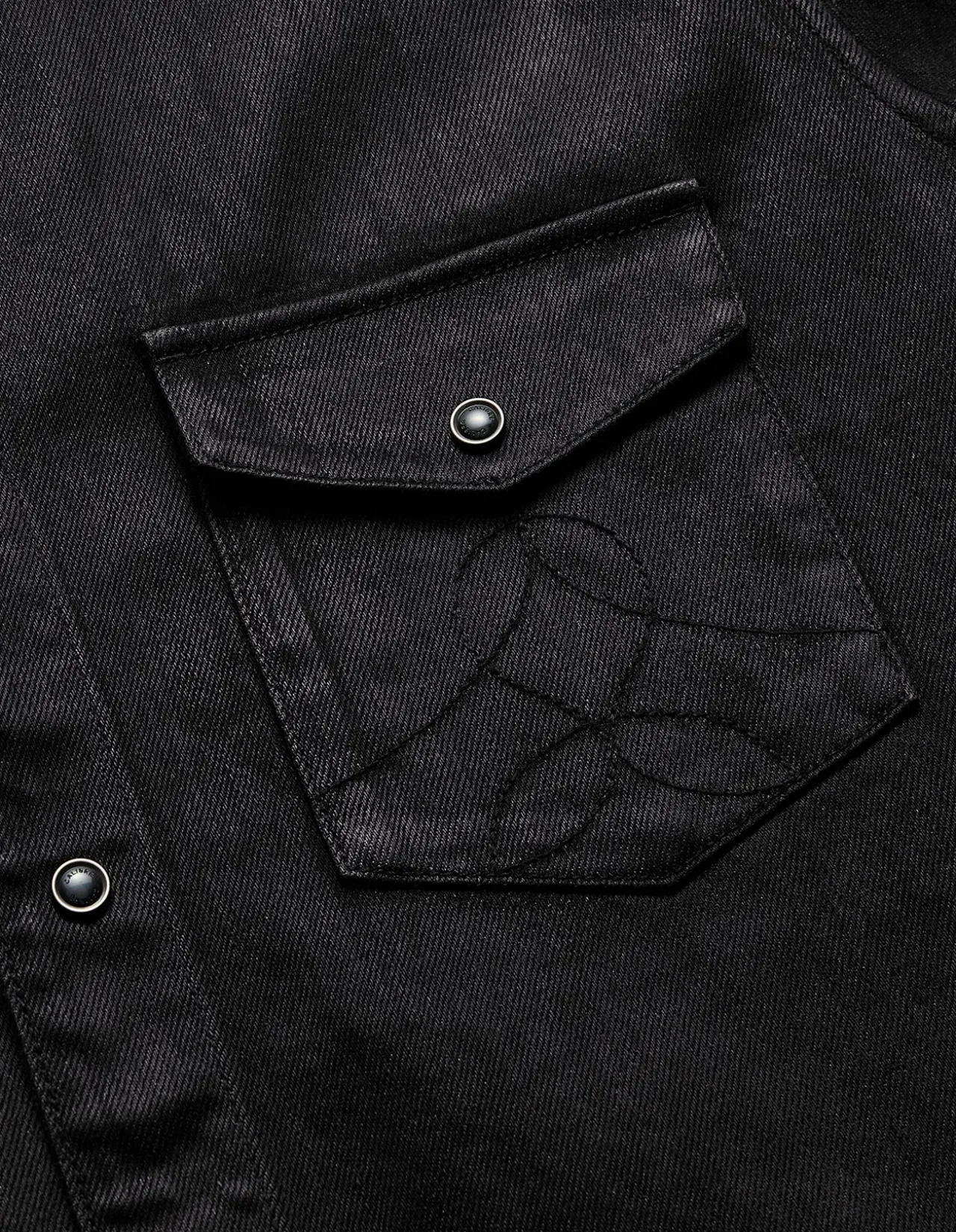COATED DENIM WESTERN SHIRT
